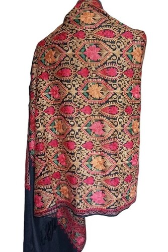Woolen Hand Embroidery Stole