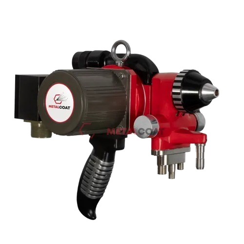 12ED Electric Drive Wire Flame Spray Gun - 1/8 Inch Wire Red and Black Durable Industrial Use