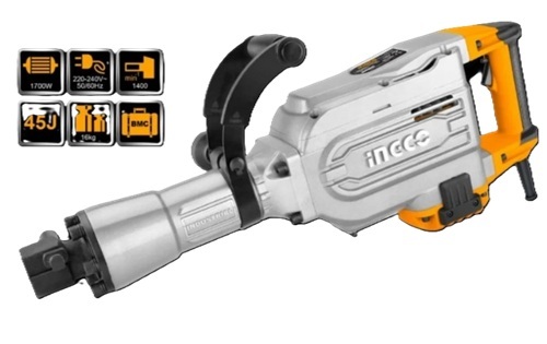 16kg Demolition Hammer - Metal and Plastic Multi Color 220-300V | Durable Vibration Resistant Ergonomic Handle Industrial Electric