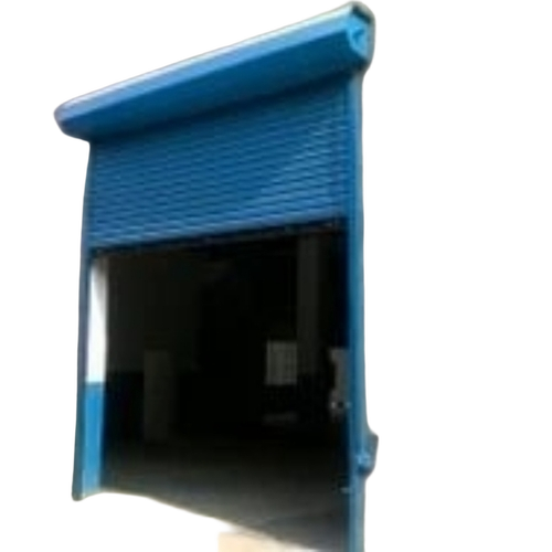 Automatic Rolling Shutter - Mild Steel, Blue, Motorized | Corrosion Resistant, Smooth Rolling, Secure Locking, Remote Control