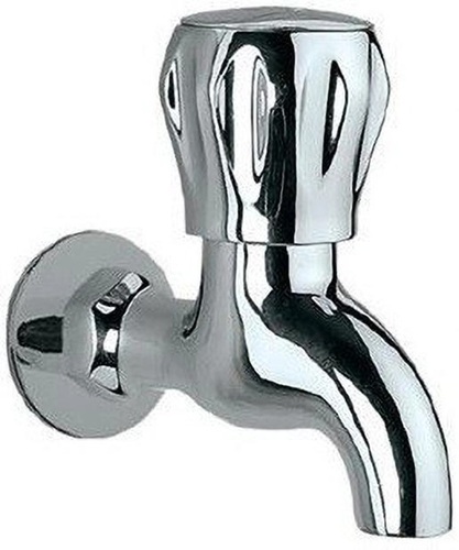 Bib Cock Eon Series - Stainless Steel, All Sizes, Silver | Corrosion Resistant, Leak Proof, Twist Handle, Rust Resistant, Water Efficient