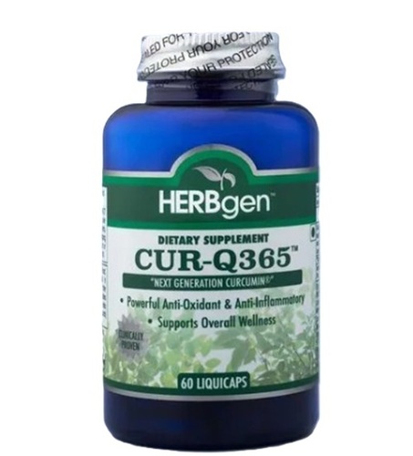 Cur Q365 Curcumin Capsule - Bottle, Capsule Form | Natural Extract, Anti Inflammatory, Antioxidant Support, Joint Health, Immune Booster, Digestive Aid, Liver Support, Pain Relief