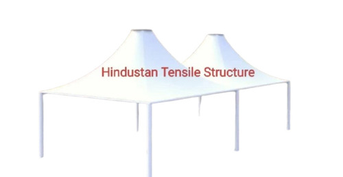 Double Conical Tensile Structure - PVC Panel Roof, Sandwich Panel Walls, White | Durable, Flexible, Lightweight, UV Resistant