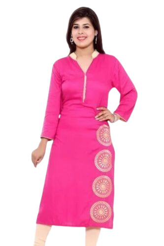 Pink Color Fashionable Kurti - Design: Standard