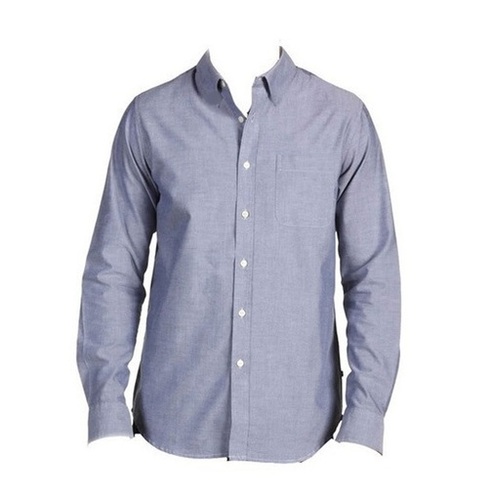 Men Shirts - Cotton, Standard Fit, Gray, Classic Collar, Anti Wrinkle, Breathable, Quick Dry