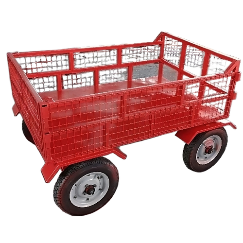 Ms Bike Trolley - Mild Steel, Standard Size, Red | Durable, Rust Resistant, Smooth Operation, Stable Base