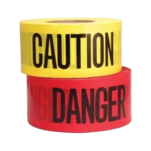 Red Yellow Warning Caution Tape