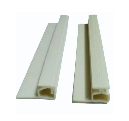 White PVC Gripper - Standard Size, White, Rounded Smooth Edges | Powerful Grip, Water Repellent, Bendable Strip