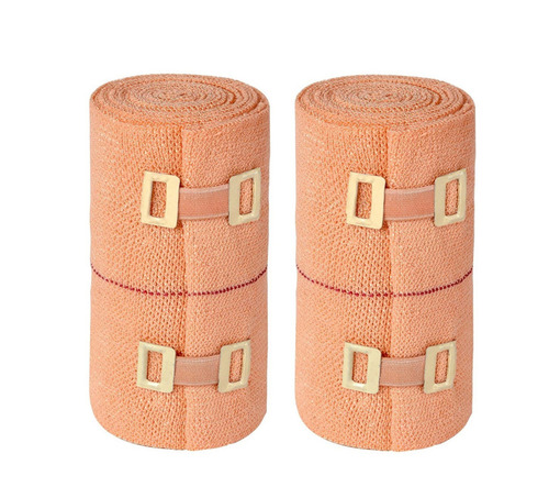 Cotton Crepe Bandage - Cotton, Standard Size, Orange | Lightweight, Tear-Resistant, Reusable Roll