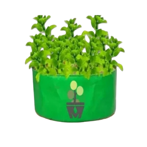 Grow Bag - Plastic, Standard Size, Green | Lightweight, Wind and Weather Resistant, Drainage System