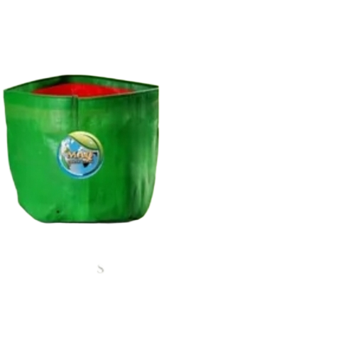 Grow Bags - Plastic, Regular Size, Green | Lightweight, Weather and Wind Resistant, Aeration Support