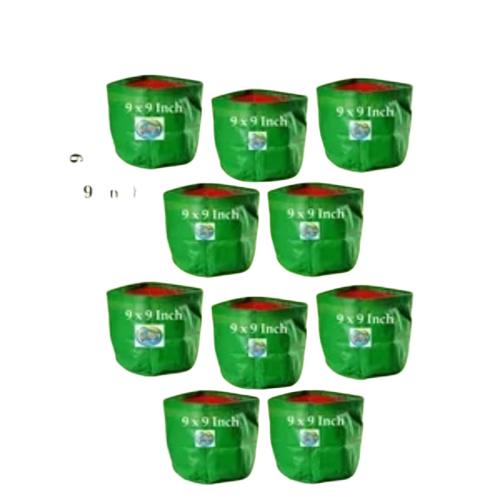 Plant Grow Bag - Plastic, Normal Size, Green | Lightweight, Weatherproof, Wind Resistant, Eco-Friendly