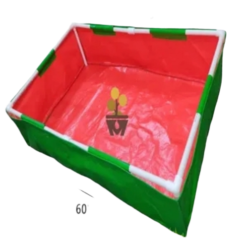 Plant Grow Bags - Plastic, Standard Size, Green | Lightweight, Eco-Friendly, Aeration & Drainage