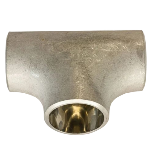 Stainless Steel Plumbing Tee - Standard Size, Silver, Leak Resistant | Polished Surface, High Pressure, T-Shaped, Easy to Use