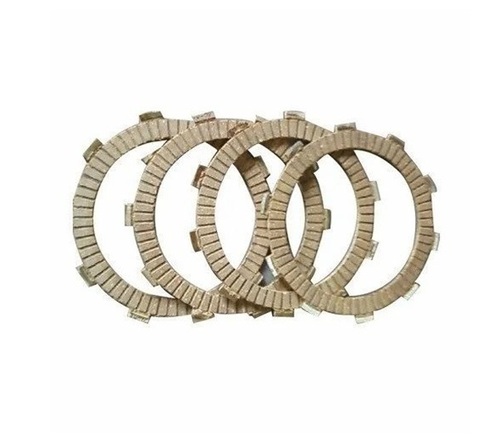 Two Wheeler Clutch Plates - Metal, Circular, Golden, Corrosion & Crack Resistant, Simple to Install