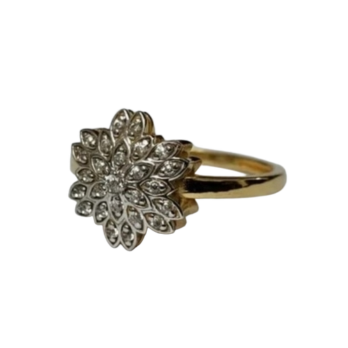 Diamond Studded Gold Ring