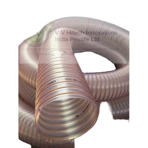 Light Duty Pu Hose Pipe - UPVC 4 Inch x 12m, White, 2mm Thickness, Sol Fit Joint | Industrial Use