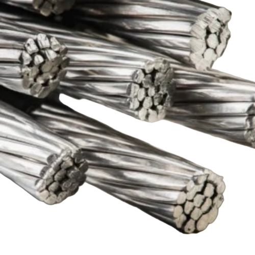 Aaac Moose Conductor - Aluminium Round, Silver, 940A Current Capacity | Industrial Use