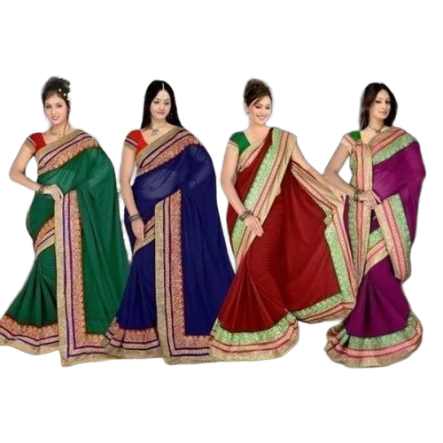 Designer Fancy Saree - Optimum Quality, All Colors | Anti-Wrinkle, Easy Wash, Dry Clean, Party Wear