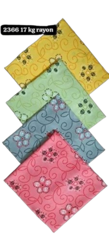 Floral Pigment Printed Fabric - Rayon, 58 Inches Width, 100m Roll | Eco-Friendly, Foil Print, Nighty, Dress Material, Ladies Top, Kurti/Kurta