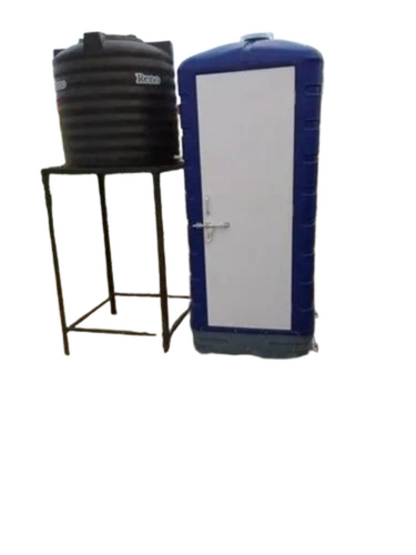 Indian Seat Portable Toilets - PVC, 1000x1100x2300 mm, Dome Shaped | Modular, Single Compartment, Office Workshop Use