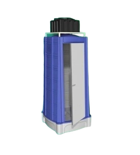 Portable Mobile Staff Toilets And Bathroom - HDPE Blue | Durable Western & Indian Toilets For Hotels and Workshops
