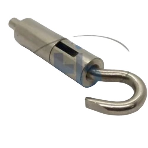 5 Inch Brass Cable Gripper - Brass 5 Inch Silver | Polished Finish Commercial Use