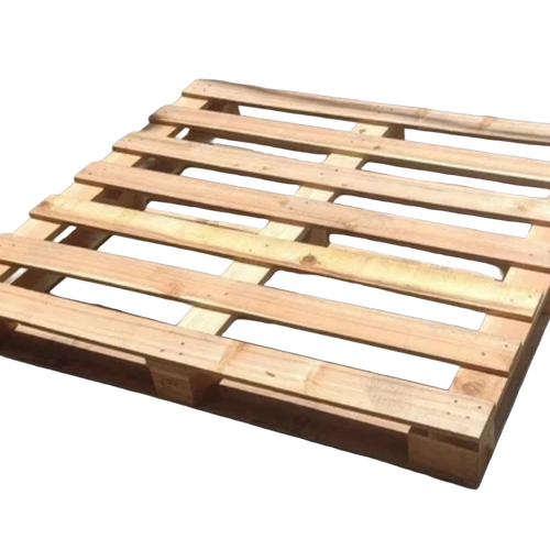 Hardwood Wooden Pallet - Hardwood 1000x1000mm, Brown, 1 Ton Load Capacity | Industrial Two Way Entry