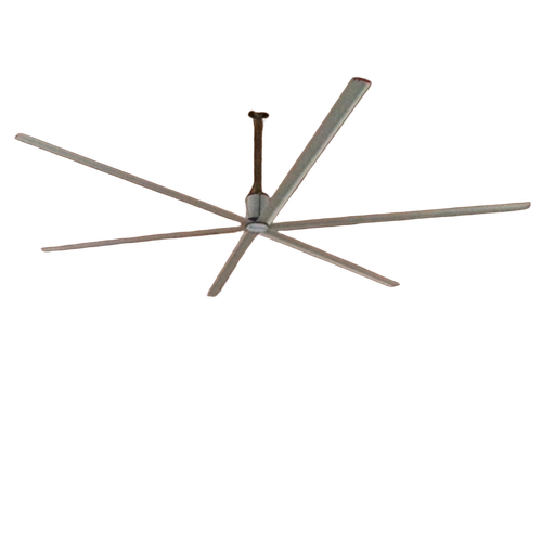 Industrial Low Speed Fan - White, Ceiling Mount, 6 Blades | Corrosion Resistant, Rust Proof, Durable