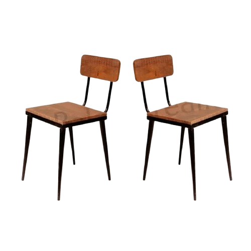 Iron Wooden Mix Cafe Chair