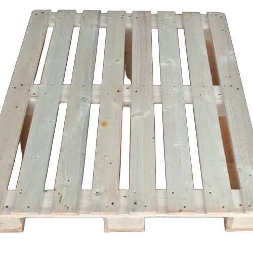 Timberwood Wooden Pallet - Timber Wood, 800x1200mm, Natural, 1 Ton Load Capacity | Industrial, 2 Way Entry