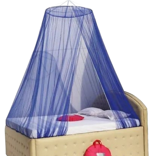 Blue Hanging Double Bed Mosquito Net