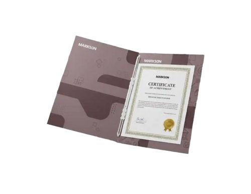 Certificate File Folders With Clip