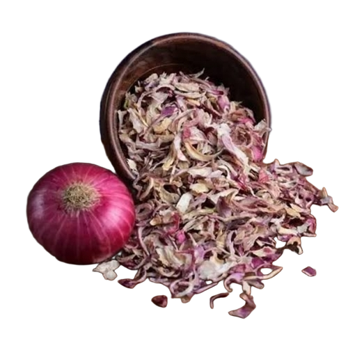 Dehydrated Onion Flakes - 500g Packet, Fried Sunlight Dried, Raw Flakes