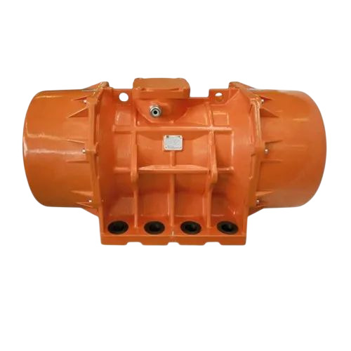 Mve Vibration Motor - Metal, Orange, 220V, Single Phase | Waterproof, Mechanical Seal, Air Cooled, Heavy Duty Electric Start