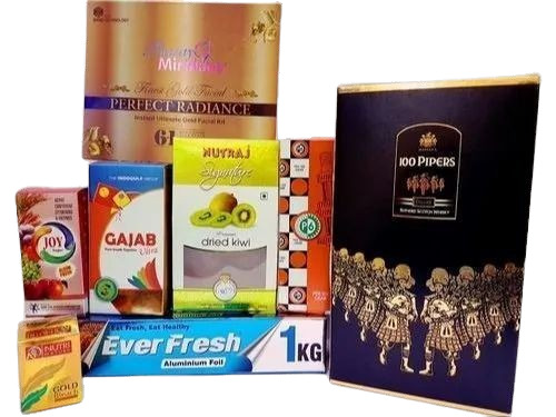 Printed Paper Packaging Box - Color: Multi Color