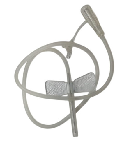 Manzen Scalp Vein Set - Plastic Standard Size White | Durable Disposable Waterproof 1 Year Warranty