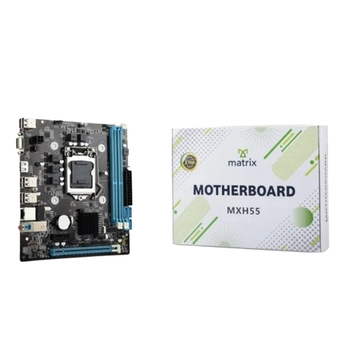 Mxh55 Motherboard - Metallic, Standard Size, Black | Industrial Electric, Heavy Duty, 1 Year Service Period