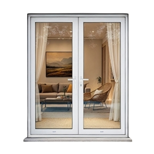 Upvc Doors - UVC Material, Standard Size, Silver, Fine Finished | Anti Corrosion, Screw In Installation, Center Locking