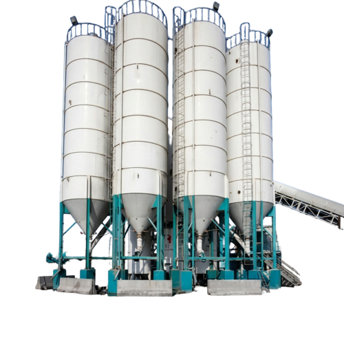 Fly Ash Storage Silo - Galvanized Metal, Corrosion Resistant Surface, Large Capacity, Efficient Handling Design