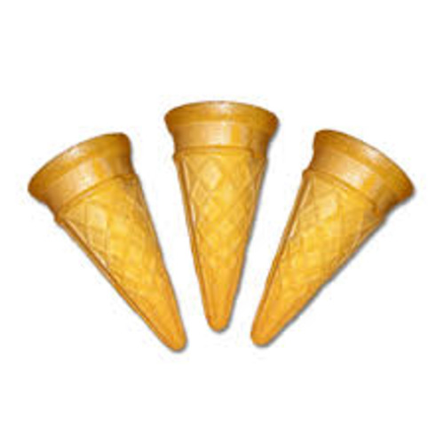 Scoop Cone - Maida, Corn Flour, Soya Lecithin | Brown, Custom Size, Scoop Cone