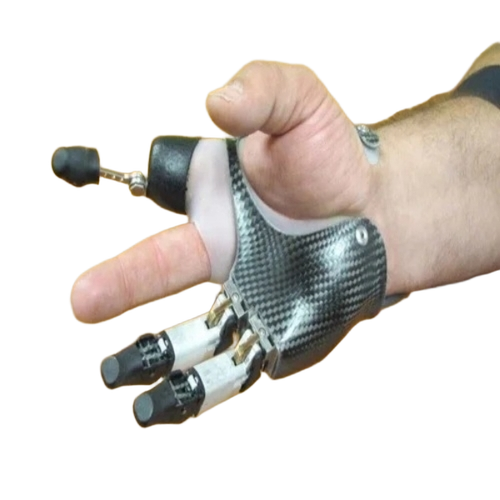 Partial Hand Prosthesis - Lightweight Black, Portable | Adjustable Locking, Enhanced Stability, Smooth Movement, Corrosion Resistant