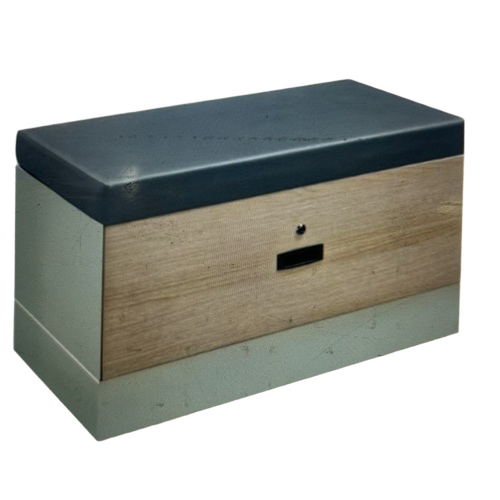 Lateral Filling Cabinet - Wooden, Brown, Lockable Smooth Sliding Drawers, Durable, Organized Storage