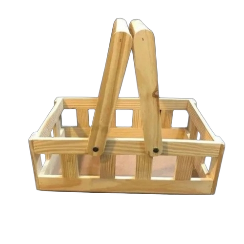 Pine Wood Hamper Basket