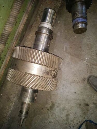 Bearing Section Gear Shaft - Standard Size, Gray | Durable, Long Lasting, Industrial Use