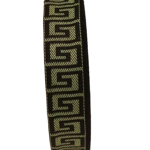 Brown Green Key Design Jacquard Mattress Tape