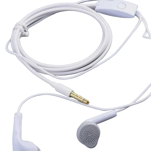 Golya Wire Earphones - PVC, White, Wired | Clear Audio, Lightweight, Noise Isolation, Built-in Mic