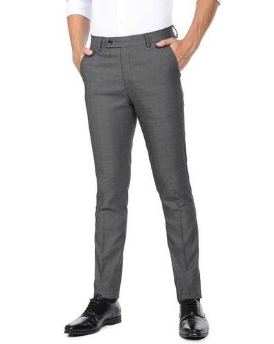 Gray Cotton Pants By Ego Enterprises