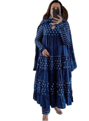 Ladies Designer Suit - Color: Blue