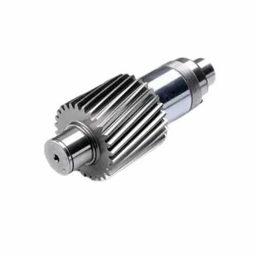 Heavy Vehicle Helical Gear Shaft - Stainless Steel, Standard Size, Silver | Eco Friendly, Industrial Use, New